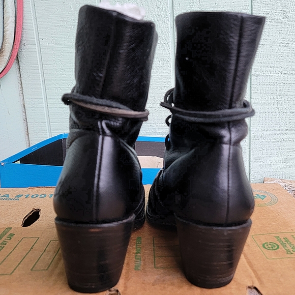 John Fluevog Luana Autry Western Leather Boots 10 - Picture 9 of 9